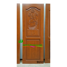 ประตูไม้สักบานเดี่ยว รหัส D213